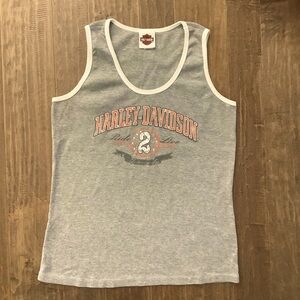 Harley- Davidson Smokey Mountain  Maryville, TN,Gray Tank W/ White Trim,…